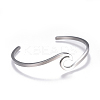 Tarnish Resistant 304 Stainless Steel Cuff Bangles BJEW-G611-01P-2