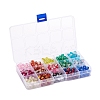 450Pcs 15 Colors Spray Painted Crackle Glass Beads CCG-YW0001-04-4
