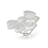 304 Stainless Steel Cuff Open Rings for Women RJEW-F195-03P-4