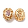 Brass with Glass Multi-Strand Links KK-B074-15G-01-1
