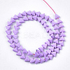 Spray Painted Non-magnetic Synthetic Hematite Beads Strands G-T116-15-09-2