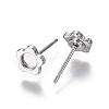 Non-Tarnish 304 Stainless Steel Ear Stud Components STAS-F222-046-2