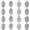 20Pcs 4 Style Tibetan Style Alloy Pendants TIBEP-CJ0001-20-1