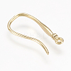Brass Earring Hooks KK-L152-22G-2