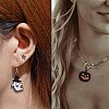 26Pcs 13 Styles Gunmetal Plated Alloy Enamel Pendants ENAM-SZ0001-64-7