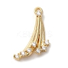 Brass Micro Pave Cubic Zirconia Pendants KK-D091-02G-1