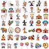 50Pcs Circus Theme PVC Waterproof Stickers STIC-Z001-01-2