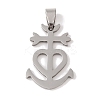 Non-Tarnish 201 Stainless Steel Pendants STAS-A094-10P-1