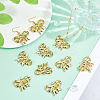 10Pcs Ion Plating(IP) 304 Stainless Steel Pendants STAS-DC0016-58-5