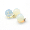 Round Opalite Pendants G-Q434-12-2