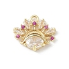 Brass Micro Pave Cubic Zirconia Pendants KK-M326-16G-1