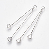 Brass Cubic Zirconia Box Chain Tassel Pendants KK-S348-239-2