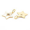 Brass Micro Pave Colorful Cubic Zirconia Pendants KK-S354-335-NF-2