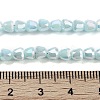 Electroplate Glass Beads Strands EGLA-D030-P4mm-B07-5