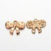 Light Gold Plated Alloy Enamel Bowknot Charms LS-ENAM-J546-04KCG-1