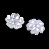 Plating Opaque Acrylic Imitation Shell Bead Cap OACR-P039-03A-2