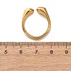 304 Stainless Steel Pave Cubic Zirconia Cuff Open Rings for Women RJEW-K319-02B-G-3