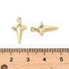 Brass Micro Pave Cubic Zirconia Pendants KK-D300-01G-3