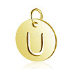 304 Stainless Steel Charms Ion Plating(IP) A-STAS-S105-T514G-U-1