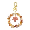 Natural Red Aventurine Chip Pendant Decoration KEYC-JKC00976-03-1