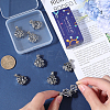 10Pcs Alloy Diffuser Locket Pendants FIND-SC0008-35-3