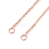 1.5MM Brass Cable Chain Necklace Making NJEW-D302-75RG-2