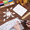 Rhombus Paper Quilting Templates AJEW-WH0473-41-3