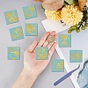 Nickel Metal Waterproof Self-Adhesive Picture Stickers DIY-WH20016-058-3