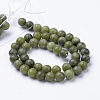 Natural Chinese Southern Jade Beads Strands LS-G-T055-8mm-15-4