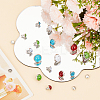 144 Sets 16 Style Plastic Imitation Turquoise & Alloy Rivets FIND-GO0001-92-4