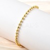 Brass Round Beads Slider Bracelets for Women BJEW-D317-13D-G-3