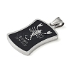 304 Stainless Steel Pendants LS-STAS-O008-01J-2