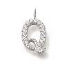 304 Stainless Steel Micro Pave Cubic Zirconia Pendants STAS-H228-06P-Q-1