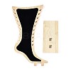 Foot Shaped Bamboo Anklet Storage Jewelry Rack ODIS-G018-01B-01-2