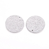 Tarnish Resistant 304 Stainless Steel Textured Pendants LS-STAS-I098-01-25mm-P-2