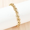 304 Stainless Steel Mesh Chain Bracelets for Women BJEW-Z143-13G-3
