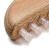 Natural Rose Quartz Scalp Massager AJEW-G058-01A-3
