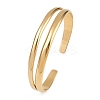 304 Stainless Steel Cuff Bangles for Women BJEW-B147-02G-2