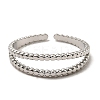 Non-Tarnish 304 Stainless Steel Open Cuff Rings RJEW-Z018-12P-2