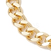 Brass Cuban Link Chain Bracelets BJEW-JB13349-4