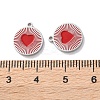 304 Stainless Steel Enamel Charms STAS-M102-23P-01-3
