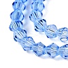 Gradient Color Baking Paint Glass Bead Strands LS-DGLA-A039-T4mm-A020-3