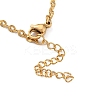Ion Plating(IP) 304 Stainless Steel Tortoise Link Anklet with Ball Charms for Women AJEW-G049-04G-3