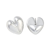 Heart CCB Plastic Stud Earrings for Women EJEW-Q382-05P-2