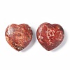 Natural Leopard Skin Jasper Heart Love Stone G-B030-03-2