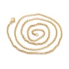 PVD Vacuum Plating 304 Stainless Steel Rolo Chain Necklaces NJEW-I248-11C-G-3