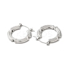 Non-Tarnish 304 Stainless Hoop Earrings for Women EJEW-Z026-34P-2