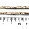 Electroplated Natural Lava Rock Beads Strands G-A256-B01-01D-4