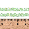 Electroplate Transparent Glass Beads Strands GLAA-N021-4mm-06-4