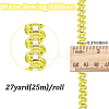 25M Metallic Yarn Lace Ribbons OCOR-GF0003-09H-2